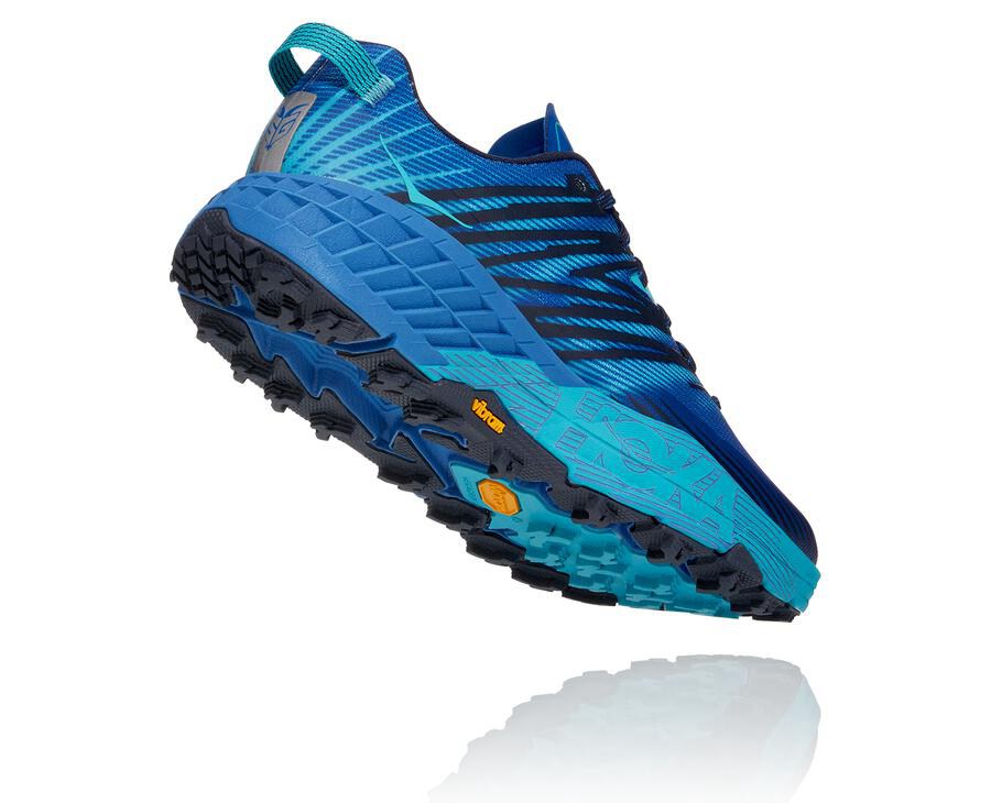 Tenis Hoka One One Trail Hombre Azules - Speedgoat 4 - CXJY45369